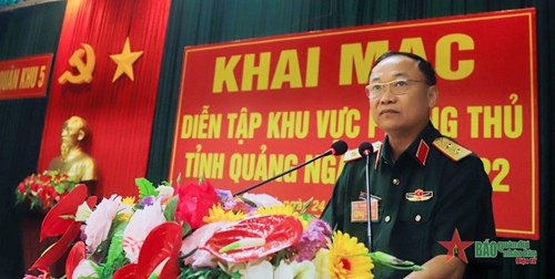 Quân khu 5: Khai mạc diễn tập khu vực phòng thủ tỉnh Quảng Ngãi